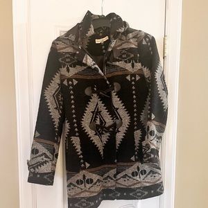 Alter’d State Women’s Jacket - black, tan, and grey